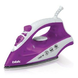 Утюг BBK ISE-1802 фиолетовый 1800 Вт, паровой удар, вертикальное отпаривание, плавные регули
