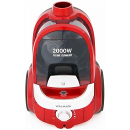 Пылесос WILLMARK VC-2067CY (циклон, красный, трубка телескопическая металлическая, 2000Вт)