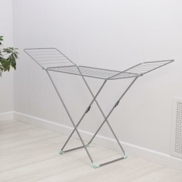 Сушилка для белья НИКА СБ1 напольная 18м, серебро, складная (180х55х96)