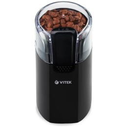 Кофемолка VITEK VT-7124(BK) Мощность 150 Вт Ёмкость 30 г Чаша из нержавеющей стали.
