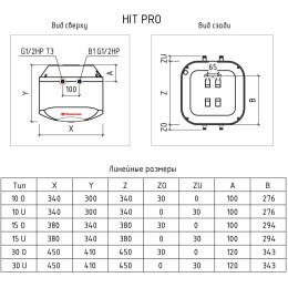 Водонагреватель THERMEX Pro H 30-O 1.5кВт 30л электрический настенный