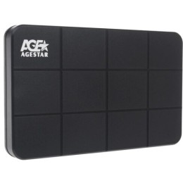 Внешний корпус для HDD AgeStar 3UB2P1 SATA III пластик черный 2.5"