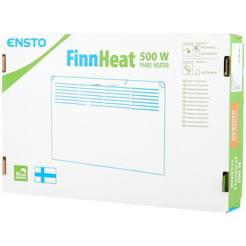 Конвектор FINNHEAT EPHBM05PR мех.термост, вилка,500Вт 58.5х38.9 с
