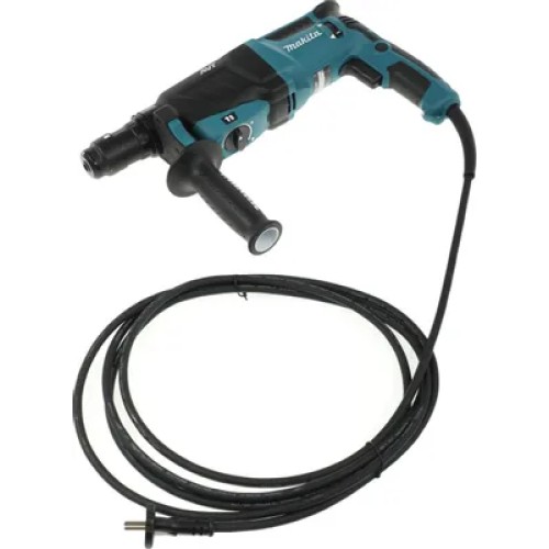 Перфоратор Makita HR2631FT SDS+[HR2631FT] {800Вт,3реж,2.7Дж,0-4600у\м,3.1кг,чем,подсветка,б\съемный патрон,АВТ}