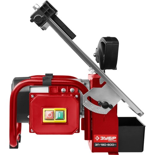 Электроплиткорез ЗУБР  "МАСТЕР"[ЭП-180-600Н]{ диск 180 мм, глубина реза 90°-34мм/45°-17мм, стол 330х360мм, 2950об/мин, 600Вт }