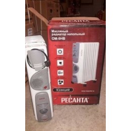 Масляный обогреватель РЕСАНТА ОМ-9НВ (2,4 кВт) 