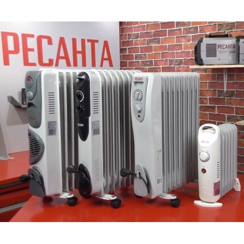 Масляный обогреватель РЕСАНТА ОМ-12Н (2,5 кВт) 