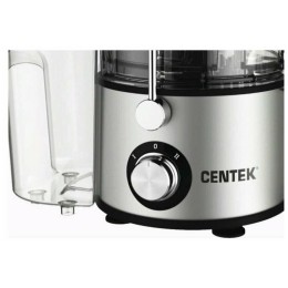 Соковыжималка CENTEK CT-1212 (черный, сталь) 1200Вт, 2 скор. + Pulse, стакан 1100 мл, горловина 75мм