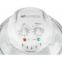 Аэрогриль CENTEK CT-1456 (белый) <12+5л> 1400Вт, таймер 90 мин, max 250°, 2 решетки