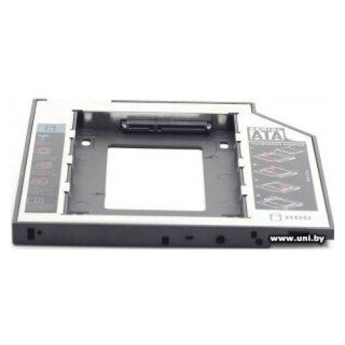 Контейнер для HDD Gembird MF-95-02 Низкопрофильный адаптер для 2.5-дюймового накопителя в отсек 5.25 дюйма, 12 мм