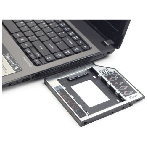 Контейнер для HDD Gembird MF-95-02 Низкопрофильный адаптер для 2.5-дюймового накопителя в отсек 5.25 дюйма, 12 мм