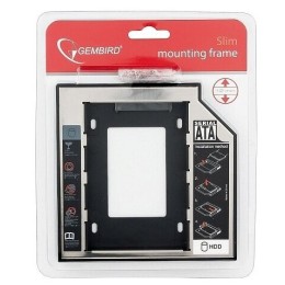 Контейнер для HDD Gembird MF-95-02 Низкопрофильный адаптер для 2.5-дюймового накопителя в отсек 5.25 дюйма, 12 мм