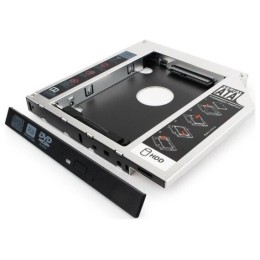Контейнер для HDD Gembird MF-95-02 Низкопрофильный адаптер для 2.5-дюймового накопителя в отсек 5.25 дюйма, 12 мм