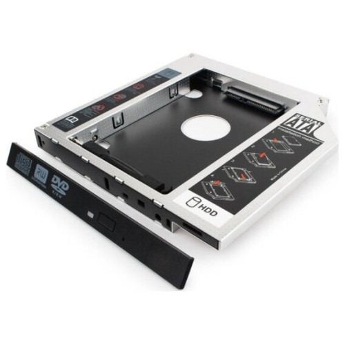 Контейнер для HDD Gembird MF-95-02 Низкопрофильный адаптер для 2.5-дюймового накопителя в отсек 5.25 дюйма, 12 мм