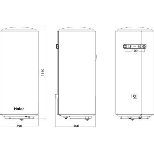 Водонагреватель HAIER ES100V-A2 вертикальный круглый