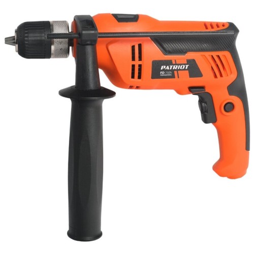 Дрель электрическая ударная PATRIOT FD 750h [120301444] { с ударом, мощность 710Вт, макс.диаметр 13мм, глубиномер + дополнительная ручка }