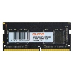 Модуль памяти QUMO SO-DIMM DDR-4 8GB  2400MHz  1Gx8   Retai CL16 (QUM4S-8G2400P16)
