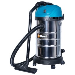 Строительный пылесос Bort BSS-1630-SmartAir [91272294] { 1600 Вт, вместимость 30 л, 45 л/сек, 7 кг, набор аксессуаров 7 шт }