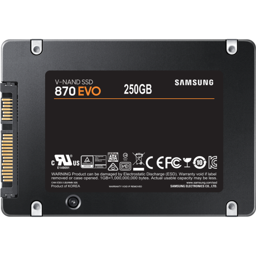 Твердотельный накопитель SSD M.2 250GB Samsung 860 EVO (R550/W520Mb/s, V-NAND, SATA 6Gb/s, 2280) (MZ-N6E250BW)