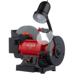 Точило ELITECH СТ300MC  300Вт 2850об/мин круг 150x20x32,200x40x20мм с охлажд., подсветка