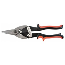 Ножницы по металлу FIT 41570  профи crv прорезин.ручки прямые