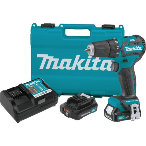 Дрель-шуруповерт MAKITA DF332DWAE 181989  б\щет 10.8в 2х2ачli-ion слайдер бзп-10мм 0-450\0-1500\м