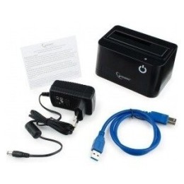 Докстанция 2.5""/3.5"" Gembird HD32-U3S-4, черный, USB 3.0, SATA, HDD/SSD