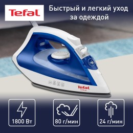 Утюг TEFAL FV1711E0 1800Вт синий/белый