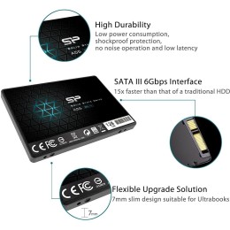 SSD накопитель SILICON POWER Ace A55 SP128GBSS3A55S25 128Гб, 2.5"", SATA III"