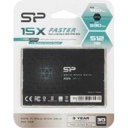 Накопитель SSD SILICON POWER Ace A55 SP512GBSS3A55S25 512Гб, 2.5"", SATA III"