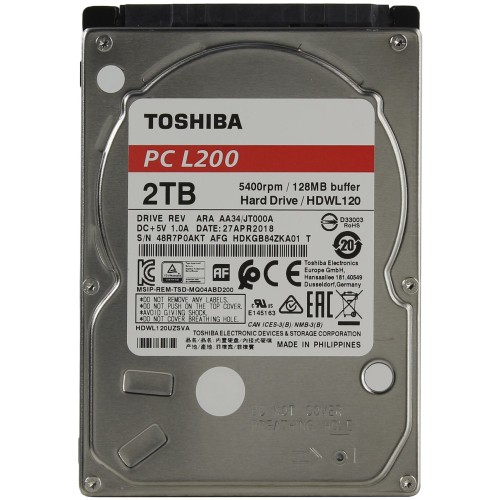 Жёсткий диск WD Blue™ WD20SPZX 2ТБ 2,5" 5400RPM 128MB (SATA-III) Mobile