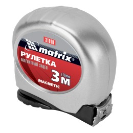 Рулетка MATRIX 31010  magnetic 3мх16мм магнитный зацеп