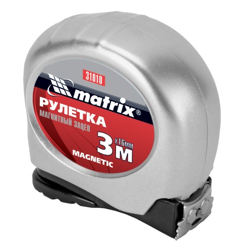 Рулетка MATRIX 31010  magnetic 3мх16мм магнитный зацеп