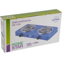 Плита электрическая HOMESTAR HS-1105  1000+1000Вт Ф140+140мм ТЭН