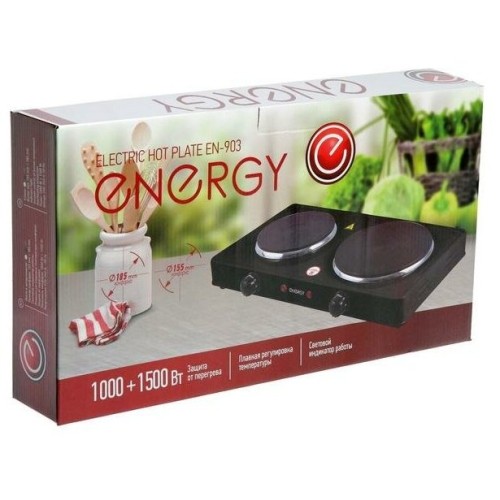Плита электрическая ENERGY EN-903E  1000+1500Вт Ф155+185мм чугун