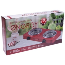 Плита электрическая ENERGY EN-904В  1000+1000Вт нерж. сталь