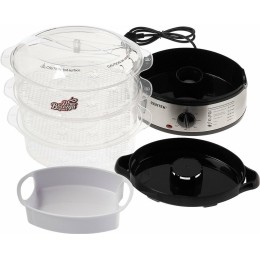 Пароварка CENTEK CT-1457 три корзины механическое управление мощность 800 Вт звуковой сигнал окончан