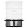 Пароварка CENTEK CT-1457 три корзины механическое управление мощность 800 Вт звуковой сигнал окончан