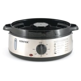 Пароварка CENTEK CT-1457 три корзины механическое управление мощность 800 Вт звуковой сигнал окончан