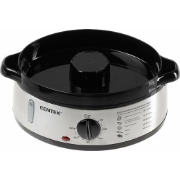 Пароварка CENTEK CT-1457 три корзины механическое управление мощность 800 Вт звуковой сигнал окончан