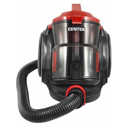 Пылесос CENTEK CT-2536  (красн/черн) мультициклон 2400/420Вт, стакан 2 л, телескоп металл. трубка