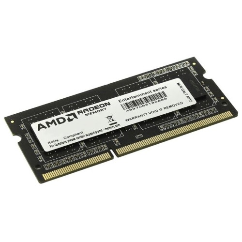 Модуль памяти 4GB AMD Radeon™ DDR3 1600 SO DIMM R5 Entertainment Series Black R534G1601S1S-U Non-ECC, CL11, 1.5V, Retail