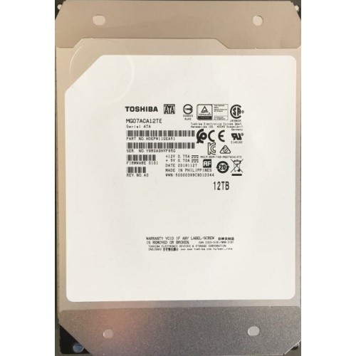 Жесткий диск HDD Toshiba SATA 12Tb 3.5" Server 7200 6Gbit/s 256Mb