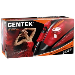 Утюг CENTEK CT-2355 RED 2500Вт, керамическ подошва, 270мл, паровой удар, самоочистка, капля-стоп