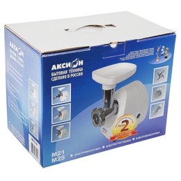 Мясорубка АКСИОН М 25.10, белый мрамор, 1500 Вт, до 10кг/ч