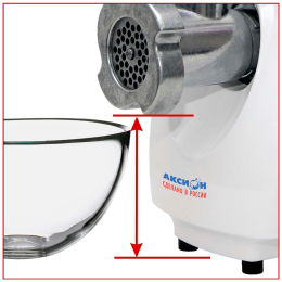 Мясорубка АКСИОН М 25.10, белый мрамор, 1500 Вт, до 10кг/ч