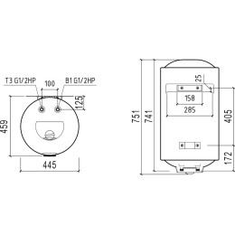 Водонагреватель THERMEX Nova 80 V