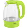 Электрочайник HOMESTAR HS-1012 (1,7 л) стекло, пластик зеленый