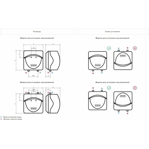 Водонагреватель ARISTON ABS ANDRIS LUX 6 OR  6л 1500Вт вертикальный