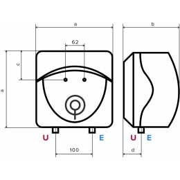 Водонагреватель ARISTON ABS ANDRIS LUX 6 OR  6л 1500Вт вертикальный